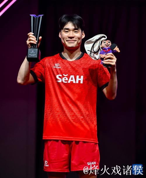 林昀儒完胜张禹珍摘得WTT多哈冠军赛男单桂冠